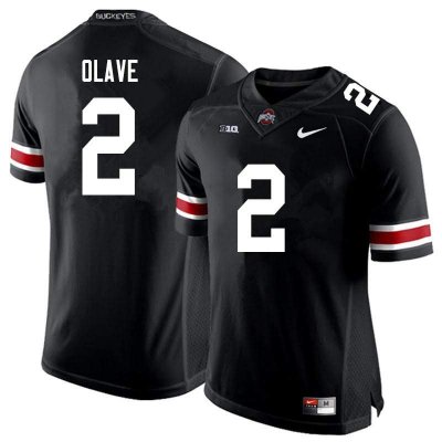 Men's Ohio State Buckeyes #2 Chris Olave Black Nike NCAA College Football Jersey Hot Sale GEP0744CP